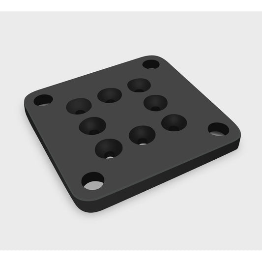 12g Aluminium Fence Post Base Plate (suits 12g post ONLY)