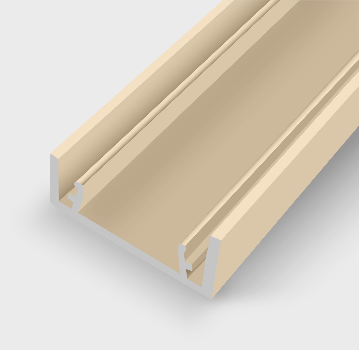 135 Degree Aluminium U Channel with Channel Cover