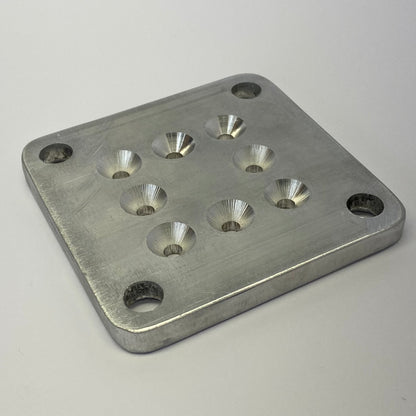 12g Aluminium Fence Post Base Plate (suits 12g post ONLY)