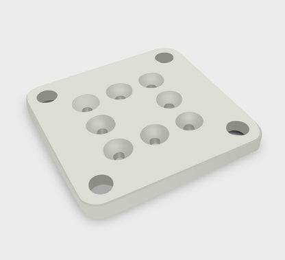 12g Aluminium Fence Post Base Plate (suits 12g post ONLY)